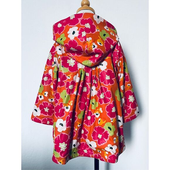 Catimini Toddler Girls 3 Removable Hooded Raincoat Jacket - Picture 4 of 12